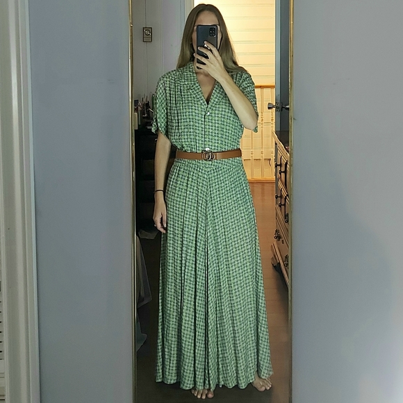 Vintage Carol Anderson Heart Floral Maxi Dress - Picture 2 of 15